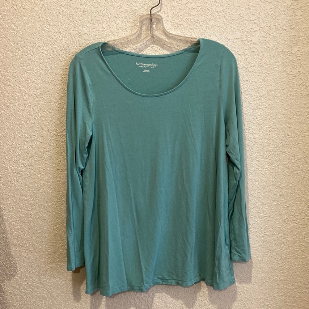 Soft Surroundings Medium turquoise blue tunic